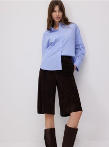 Koszula w paski - jasnoniebieski