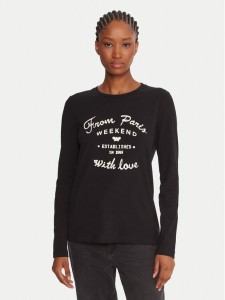 Weekend Max Mara Bluzka Alias 2525946042 Czarny Regular Fit