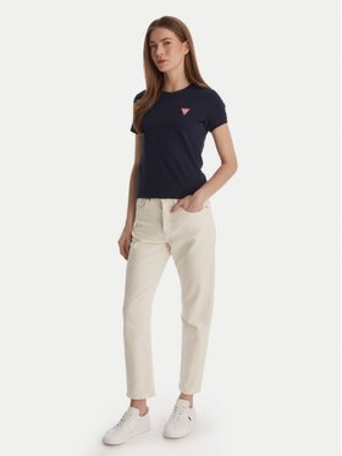 Guess T-Shirt W2YI44 J1314 Granatowy Regular Fit