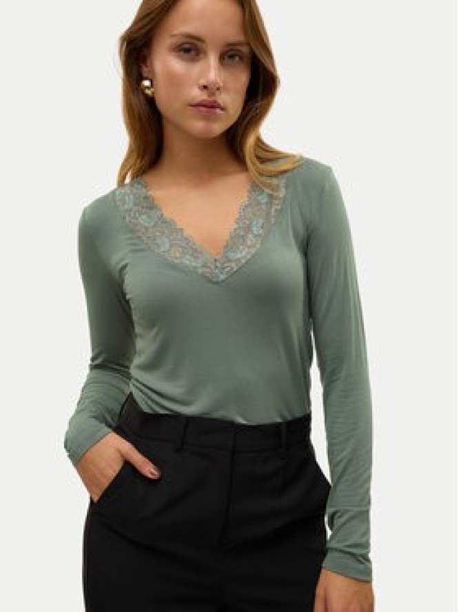 Vero Moda Bluzka Rosa 10298832 Zielony Regular Fit