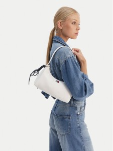Tommy Jeans Torebka Tjw City Charm Shoulder Bag AW0AW18458 Biały