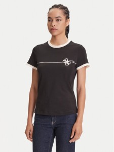 Guess T-Shirt V5YI01 J1314 Czarny Regular Fit