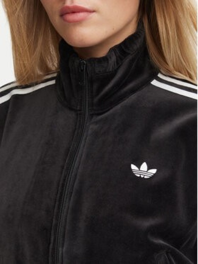 adidas Bluza Velour LG4297 Czarny Loose Fit