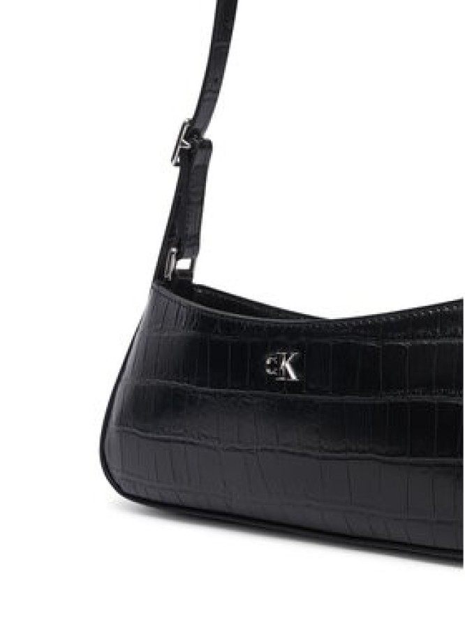 Calvin Klein Torebka Ck Croc Small Shoulder Bag LV04F3906G Czarny