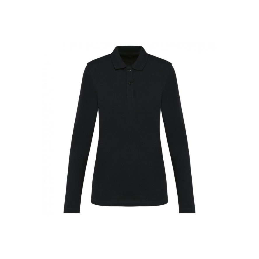 Damska koszulka polo z długim rękawem z suprimy Kariban Premium