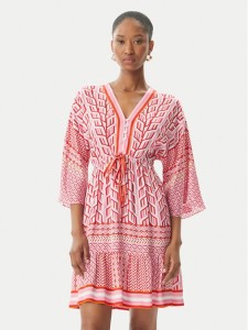 Hale Bob Sukienka letnia Theia 62NT650A Czerwony Relaxed Fit