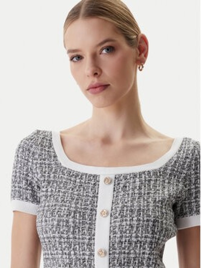 Guess Sukienka dzianinowa W6RK42 Z0361 Szary Regular Fit