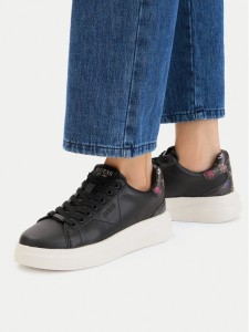Guess Sneakersy FLPE11 LEA12 Czarny