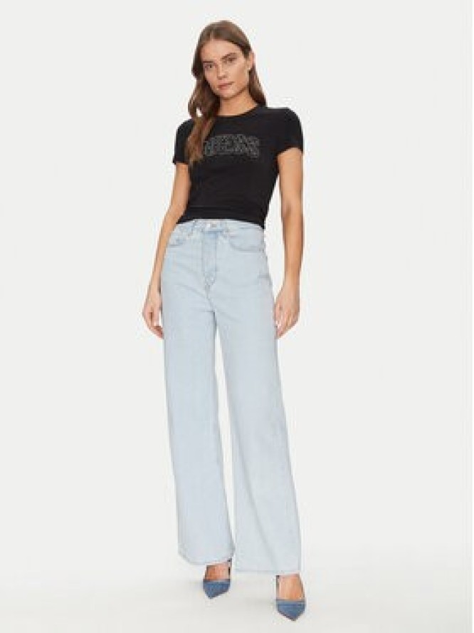 Guess T-Shirt W5GI04 J1314 Czarny Slim Fit