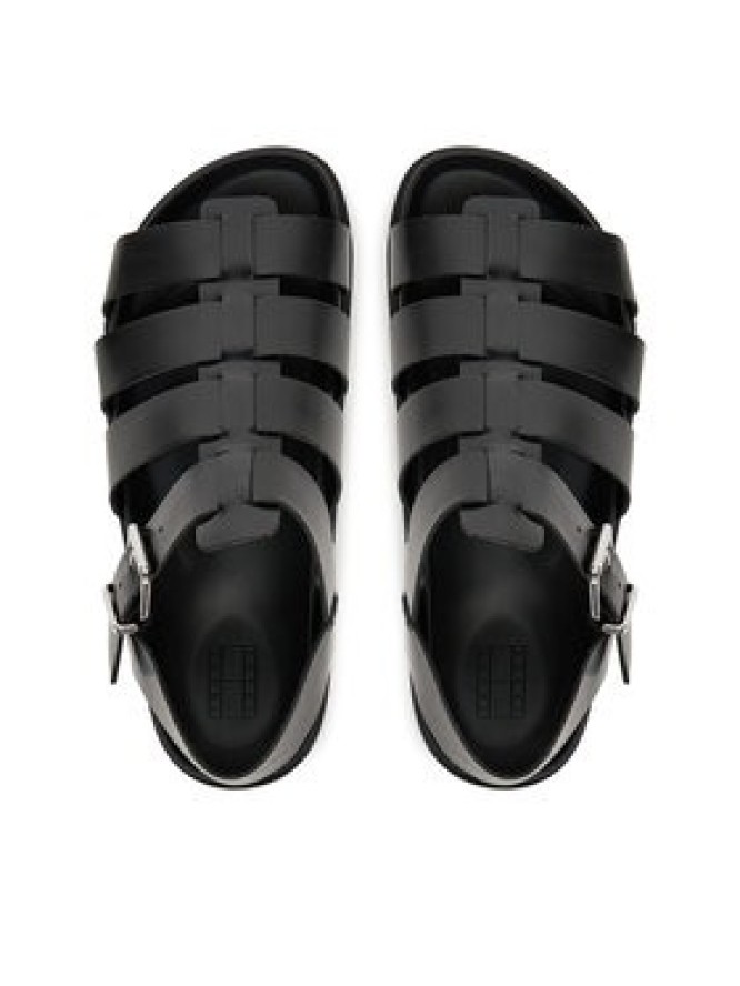 Tommy Jeans Sandały Tjw Fisherman Patent Sandal EN0EN02874 Czarny