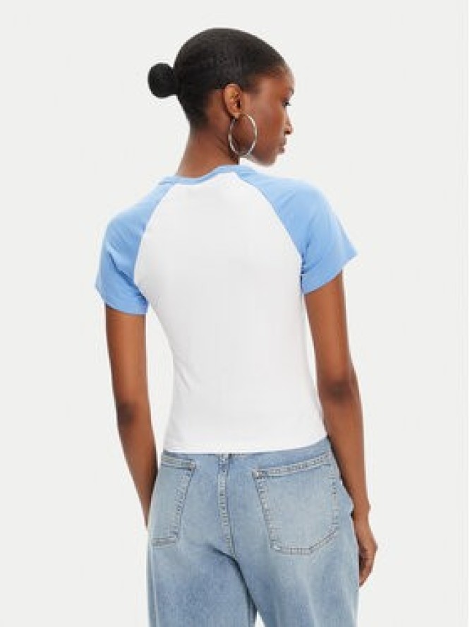 Juicy Couture T-Shirt Contrast JCWCT125307 Biały Slim Fit