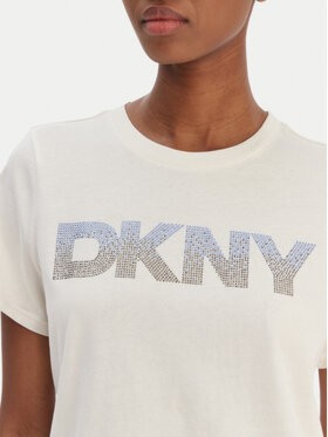 DKNY Sport T-Shirt DP6T1557 Écru Relaxed Fit