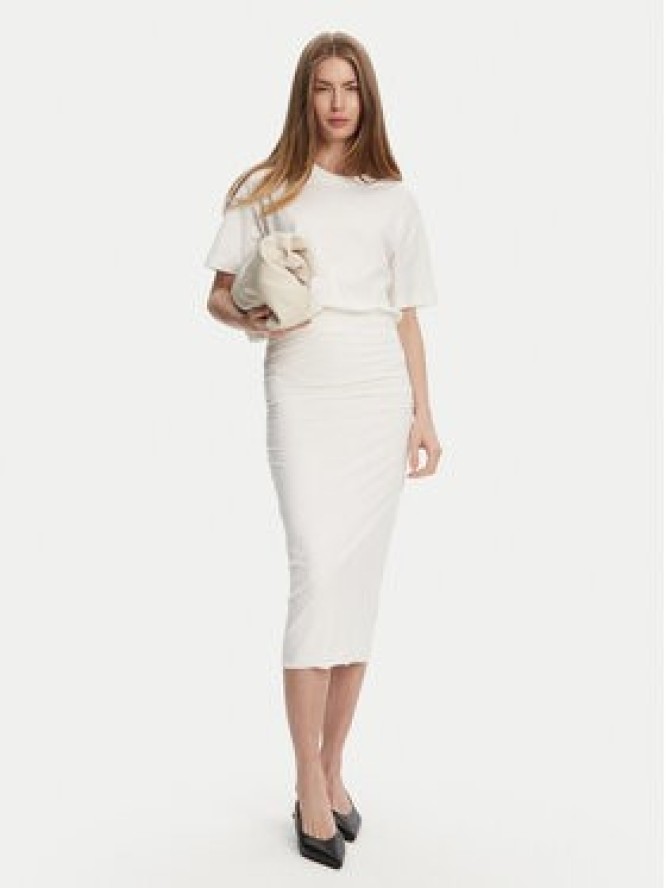 Marella Sukienka codzienna Ileana 2513621014 Biały Slim Fit