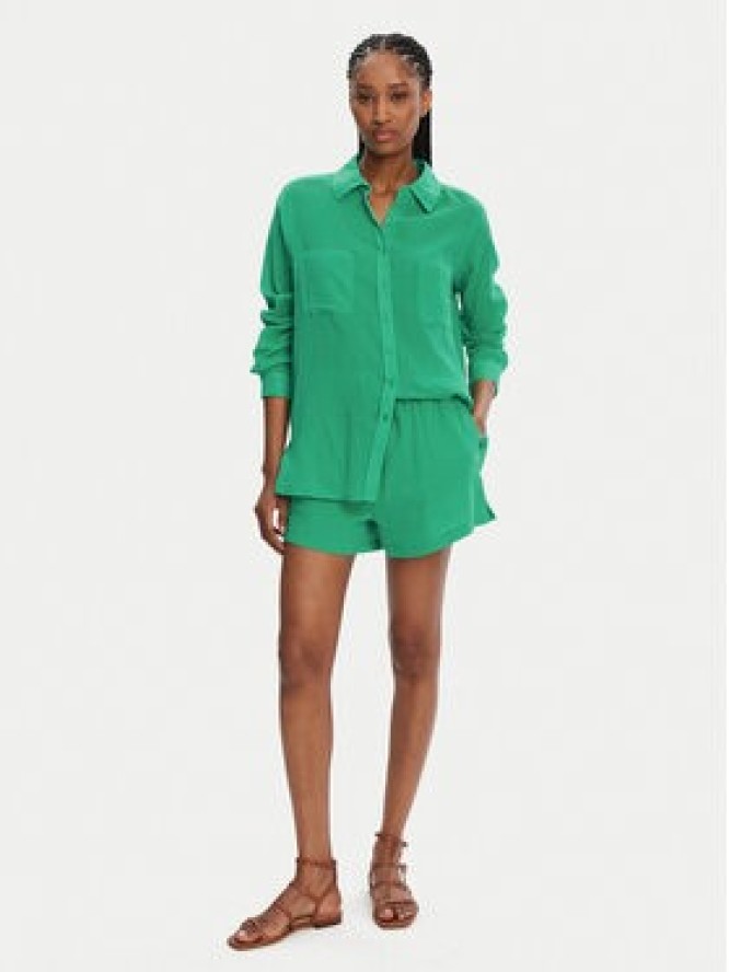 Seafolly Koszula Breeze 55428-TO Zielony Regular Fit