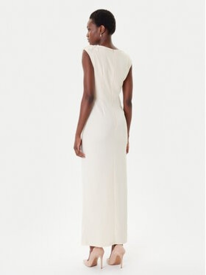 Rinascimento Sukienka wieczorowa CFC0020094002 Beżowy Slim Fit