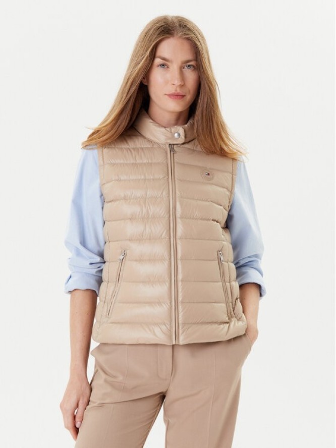 Tommy Hilfiger Bezrękawnik WW0WW45499 Beżowy Regular Fit