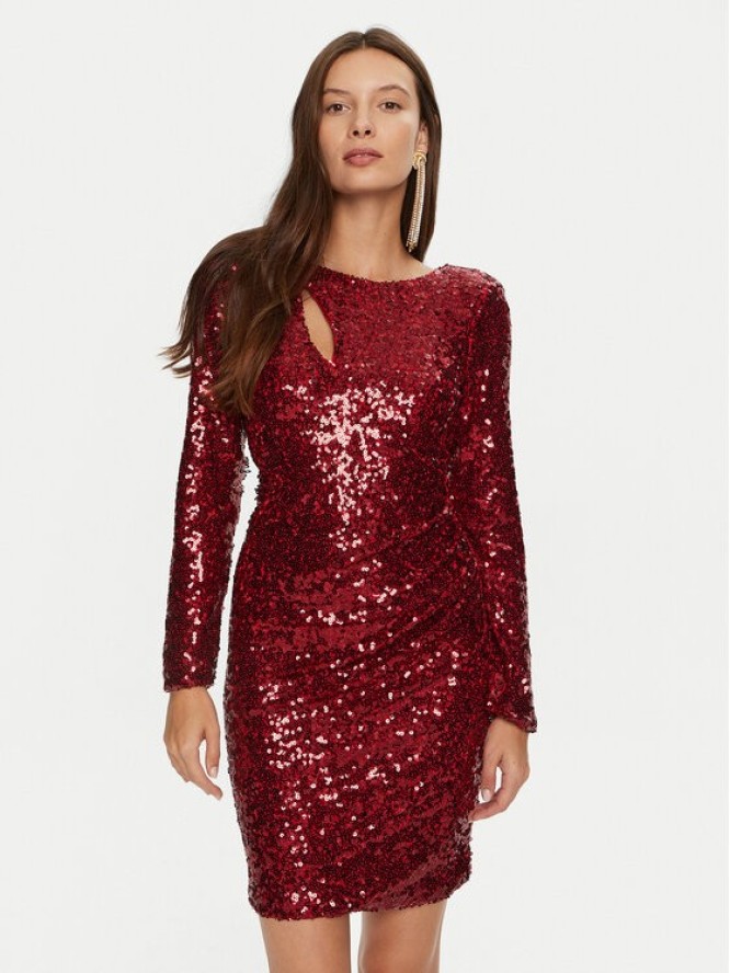 Rinascimento Sukienka koktajlowa CFC0019792002 Czerwony Slim Fit