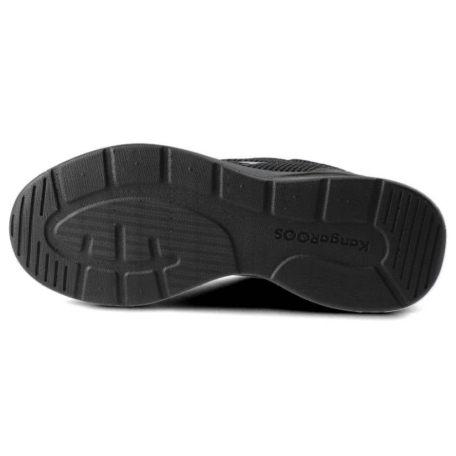 Czarne Sneakersy Kangaroos Damskie Lekkie Półbuty