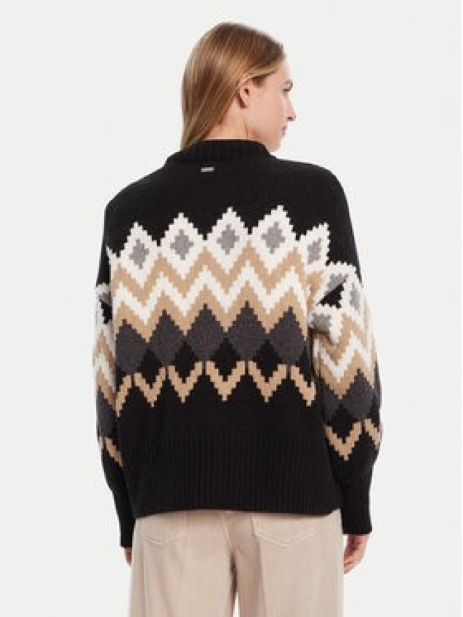 Barbour Sweter Cecelia LKN1676MI11 Czarny Relaxed Fit