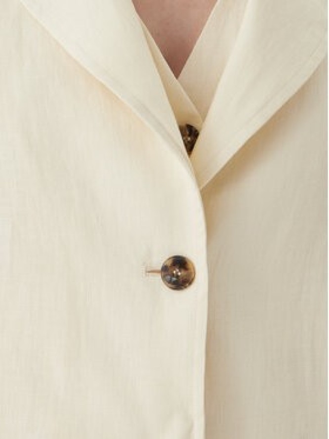 Marella Marynarka Papiro 2615041042 Écru Regular Fit