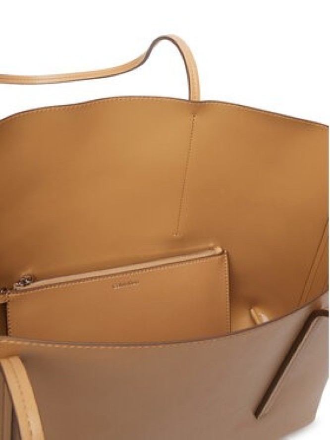 Calvin Klein Torebka Foil Logo Tote LV04F3274G Beżowy