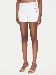 Morgan Szorty jeansowe 241-SHIVAL1 Biały Slim Fit