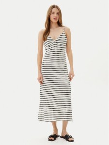 ONLY Sukienka letnia Eva 15346296 Écru Regular Fit