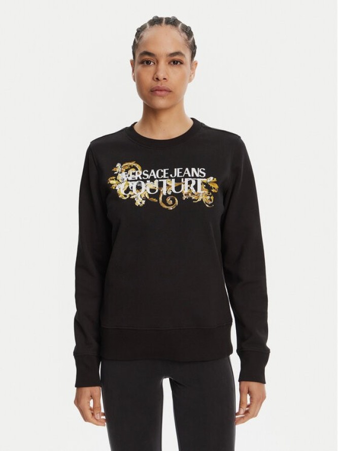 Versace Jeans Couture Bluza 78HAIC06 Czarny Regular Fit