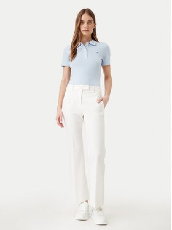 Tommy Hilfiger Polo 1985 WW0WW43225 Błękitny Slim Fit