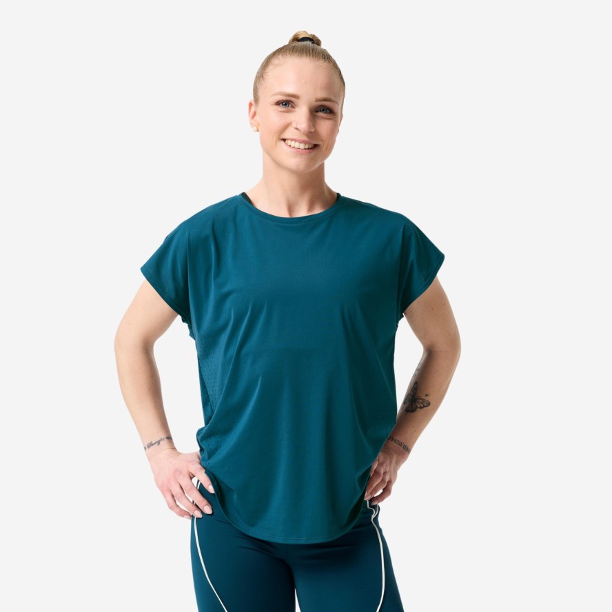 Koszulka fitness damska Domyos krótki rękaw