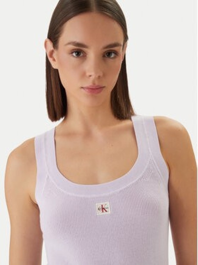 Calvin Klein Jeans Top LV047F355G Różowy Slim Fit