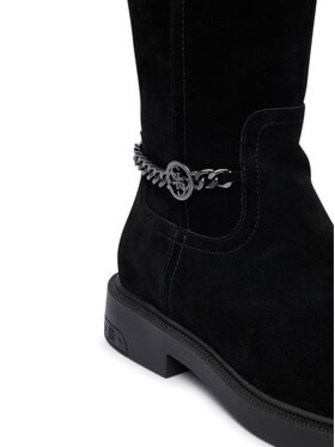 Guess Kozaki FLFYN2 LEA11 Czarny