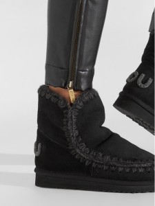 Mou Śniegowce Eskimo 18 Glitter Logo MU.FW101050A Czarny