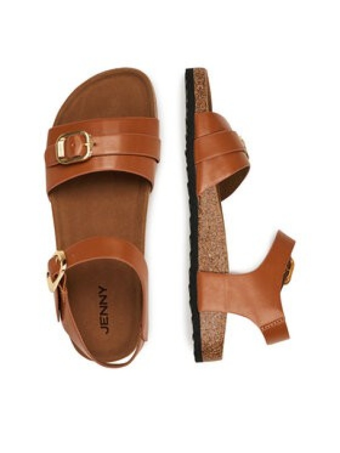 JENNY Sandały YLD-P9118 Brązowy