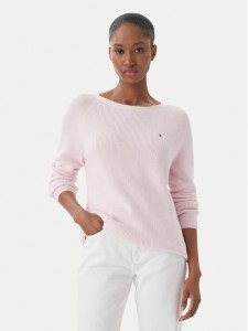 Tommy Hilfiger Sweter WW0WW44975 Różowy Regular Fit