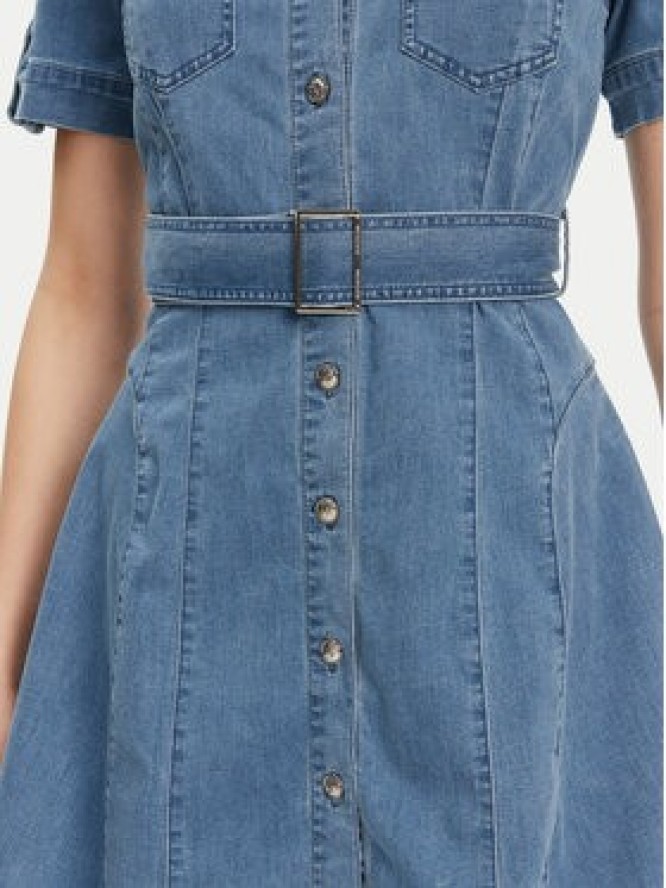 Morgan Sukienka jeansowa 241-RIXES Niebieski Regular Fit