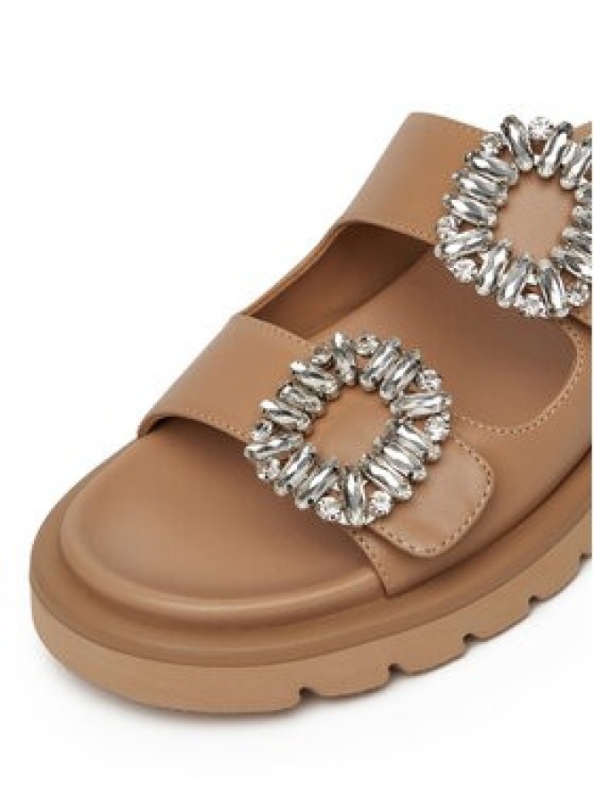 Eva Minge Klapki LILY-VII75-06-1 Beżowy