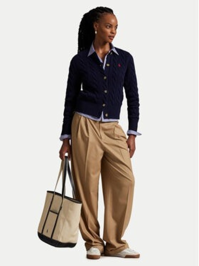 Polo Ralph Lauren Kardigan 211972104004 Granatowy Slim Fit