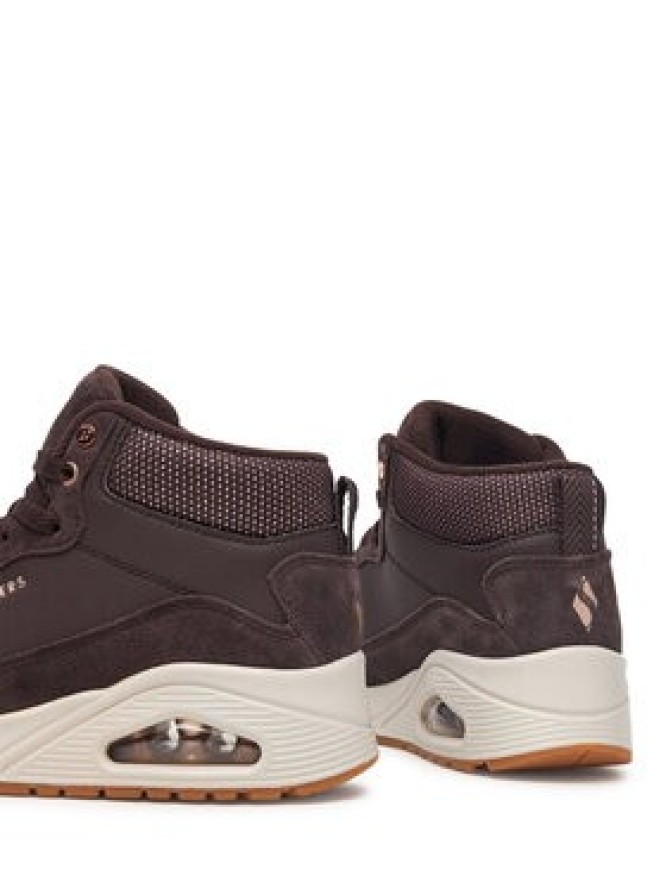 Skechers Sneakersy Uno - Stacre Shine 177181/CHOC Brązowy