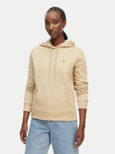 Tommy Jeans Bluza Flag DW0DW19958 Beżowy jasny Regular Fit
