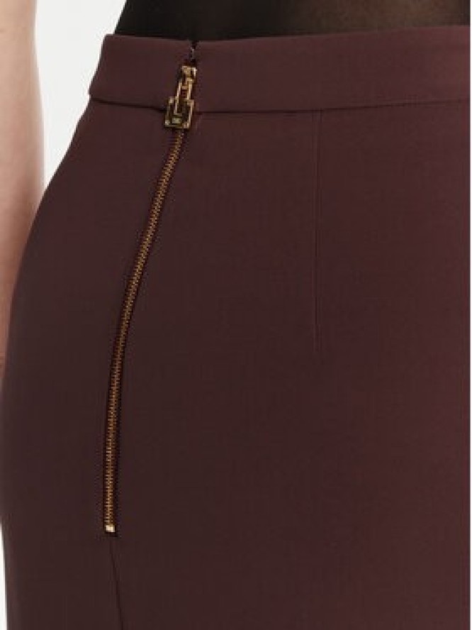Elisabetta Franchi Spódnica ołówkowa GO-137-56E2-V320 Bordowy Regular Fit