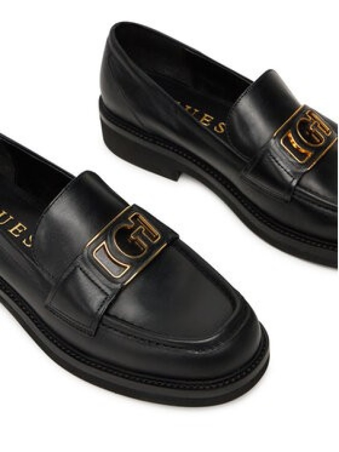 Guess Loafersy FLPSHU LEA14 Czarny