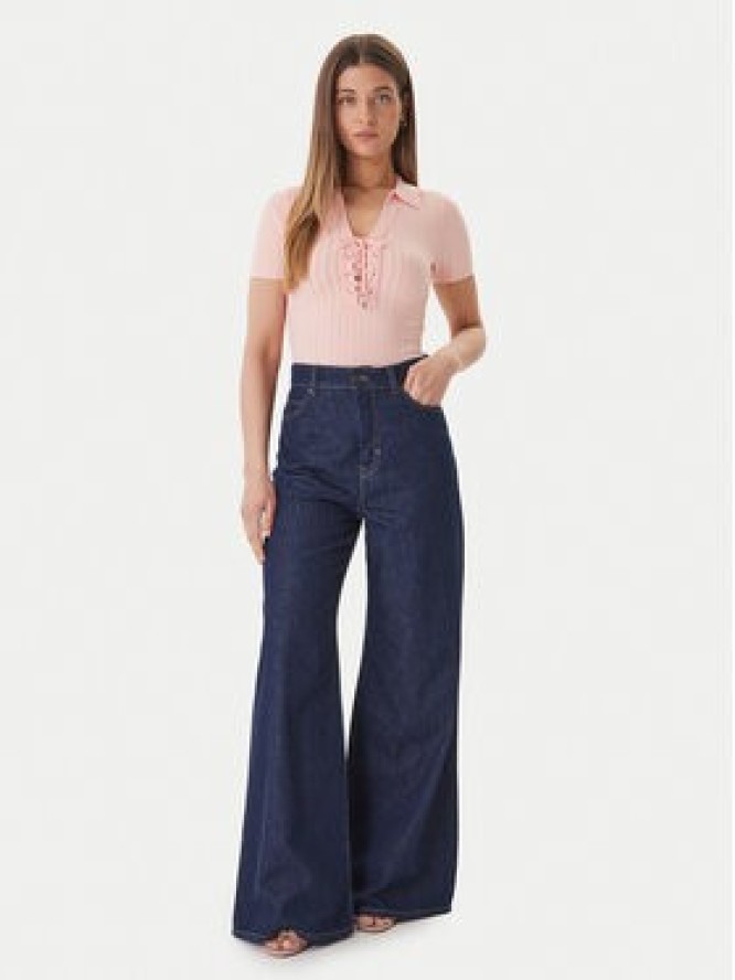 Guess Sweter W6GR09 Z0590 Pomarańczowy Regular Fit