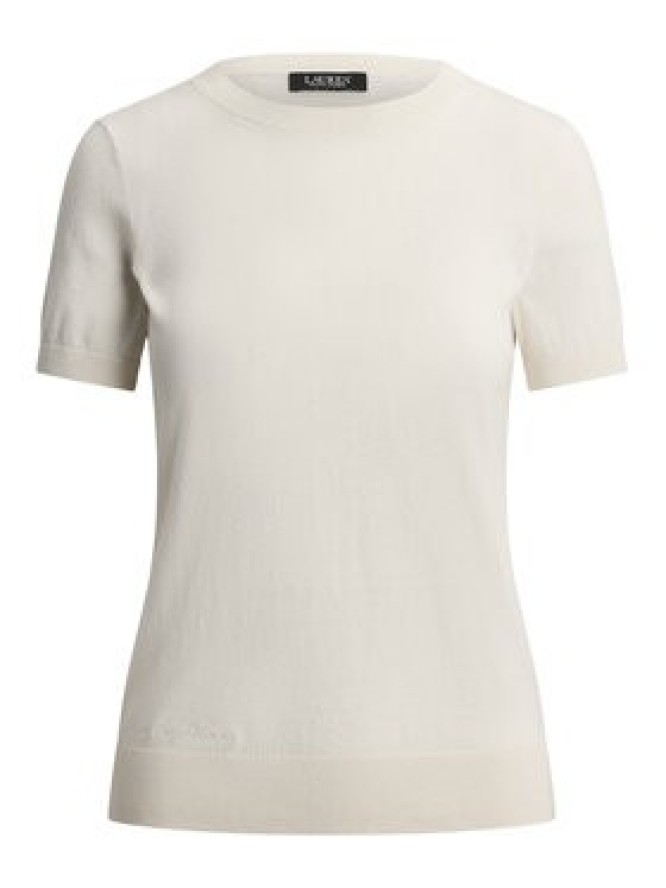 LAUREN RALPH LAUREN T-Shirt 200P14055500 Kremowy Regular Fit