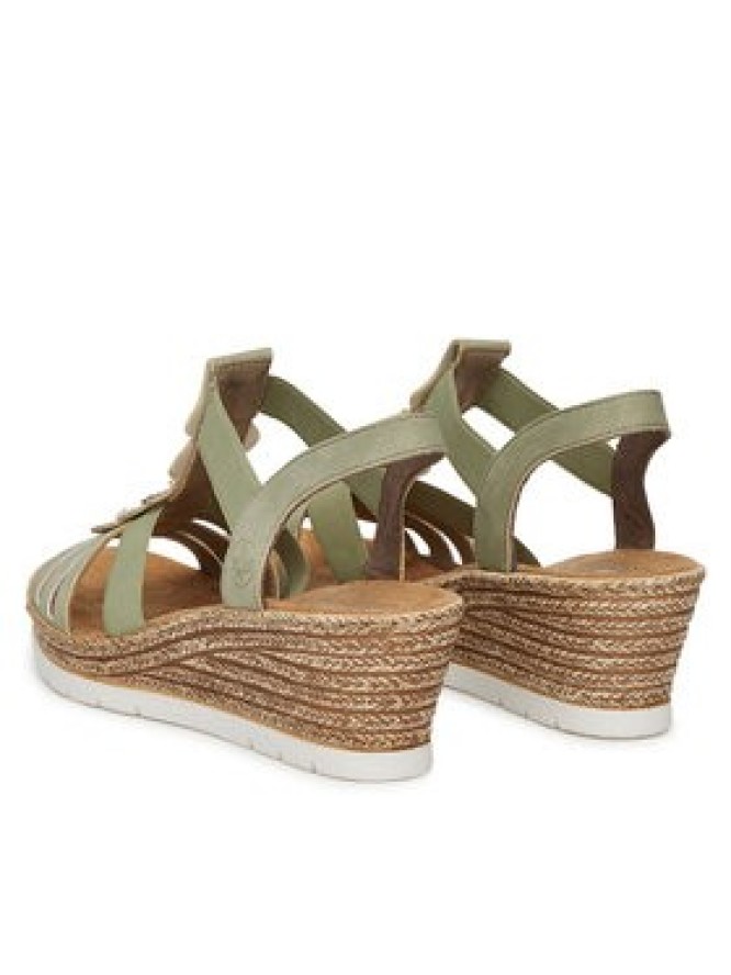 Rieker Sandały 619B2-52 Zielony