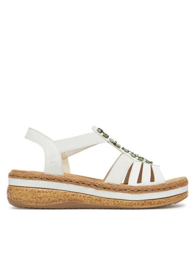 Rieker Sandały V0920-80 Biały