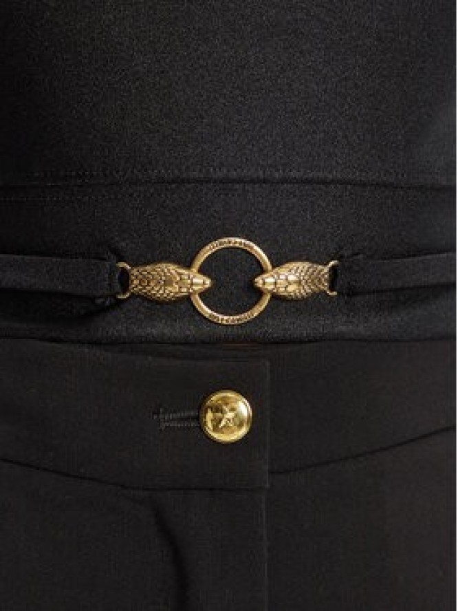 Just Cavalli Top Crop Element 79PAM2A6 Czarny Slim Fit