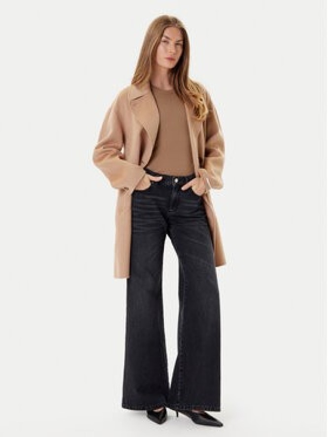 Marella Jeansy 2523186034 Czarny Wide Leg