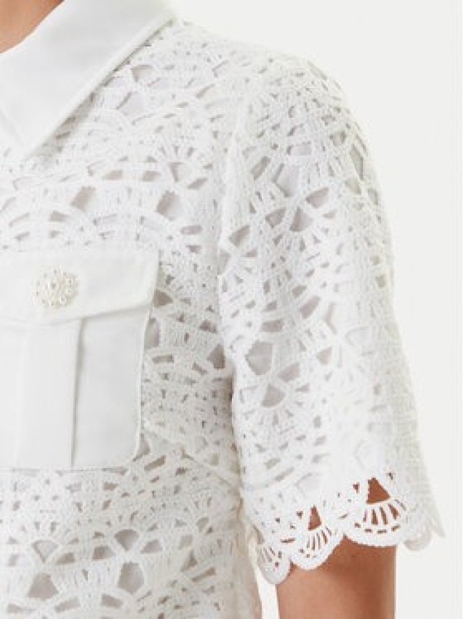 Morgan Koszula 251-CREMA Biały Regular Fit