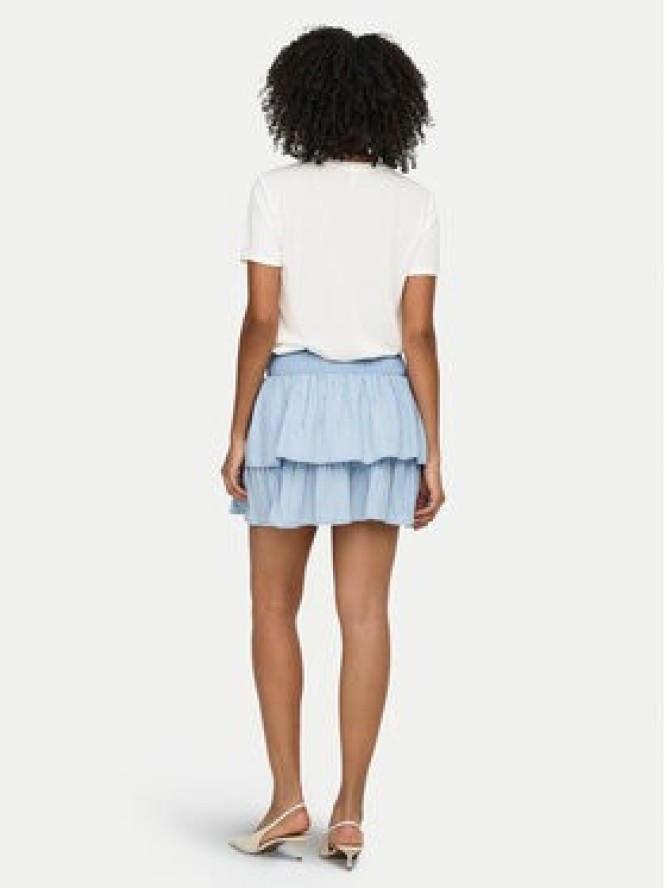 ONLY Spódnica mini Charis 15363983 Niebieski jasny Regular Fit